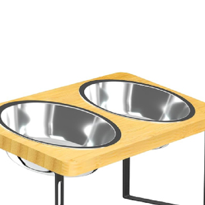 Cuenco alimentador de mascotas de metal de diseño fácil de limpiar con tapa extraíble Suministro directo de fábrica de cuencos y comederos para mascotas - Product Image 4