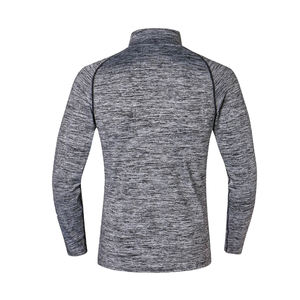 Sweat à capuche de course pour homme en polyester/coton imprimé numérique, couleur unie, respirant, coupe ample, vêtements de sport - Product Image 4