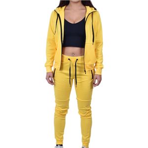 Ensemble de survêtement pour femmes, 2 pièces, léger, respirant, avec capuche, pantalon de jogging, imprimé brodé, différentes couleurs, fitness, sport, grande taille - Product Image 3