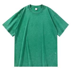 Haute qualité Vintage lourd Stonewash surdimensionné goutte épaule T-shirt Streetwear bonne qualité vêtements T-shirt pour hommes - Product Image 6