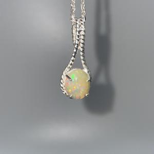 Ethiopian Natural White Opal Children's <b>Pendant</b> Crystal Rhinestone Imitation <b>Pearl</b> Classic Vintage Style <b>Charming</b> Jewelry - Product Image 5
