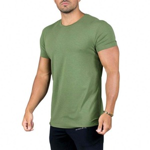 Ropa Deportiva Personalizada al por Mayor para Gimnasio y Fitness para Hombre, Camiseta Deportiva de Algodón 100% con Tejido de Bambú - Product Image 4