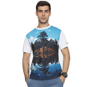 Venta caliente tamaño personalizado sublimación camisetas transpirable y secado rápido 100% algodón patrón sólido directamente de Pakistán - Product Image 1