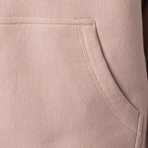 Sweat-shirts à capuche thermiques d'hiver pour hommes, 100 % coton, coupe classique, légers, service OEM, respirants, logo personnalisé, poitrine embossée - Product Image 6