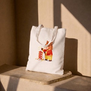 Bolso de mano de lona con estampado de fuegos artificiales de caballo, 33x38 cm, bolsa de compras reutilizable, estilo informal, para todas las estaciones - Product Image 5