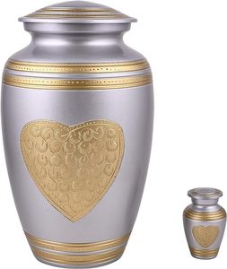 El juego de urnas sólidas de Venta caliente está compuesto por una urna para adultos de tamaño completo de Loving Family, una cada token a juego, urnas funerarias, token para adultos - Product Image 1