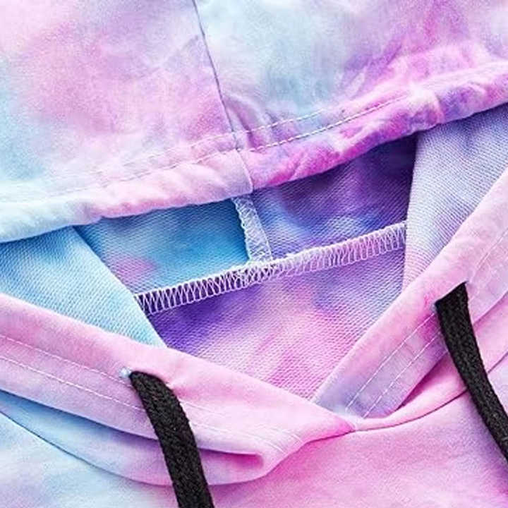 Super Comfortable Women Crop Tie Dye Hoodies with Best Quality Latest Arrival Tie Dye Hoodie Available in Customize Colors/Size