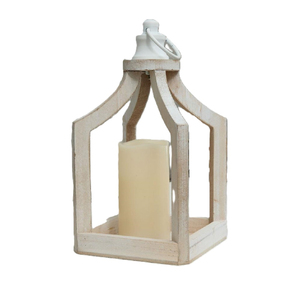 Newest Design Brown Wooden & Steel Hanging <b>Lantern</b> with Rope Handle Home Festival Party Decorative Wood Candle <b>Lanterns</b> - Product Image 6