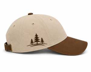 Gorra de Béisbol Deportiva de Algodón Bicolor con Bordado 3D Personalizado, Color Beige y Marrón Premium, 6 Paneles, Corona Curva con Logotipo - Product Image 3