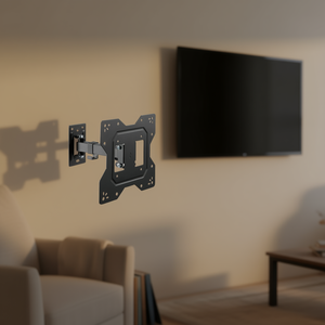 Support mural pour téléviseur/moniteur Medium200 noir VESA 200 x 200, capacité 30 kg, étagères murales - Product Image 3