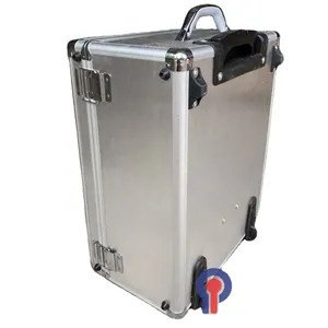 OEM Custom ized Tool Aluminium koffer mit Wagen griff Flight case Stoßdämpfer schutz wasserdichtes individuelles Logo