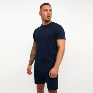Best <b>Twinset</b> 100% Cotton Matching Short Sets Casual Clothes Summer Man 2 Piece Set Sports for Men Shirts and Shorts Male Sets - Product Image 4