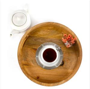 Plateau de service en bois d'acacia pour apéritifs à café et accessoires de décoration de lit Commande minimum 20pcs plats et assiettes - Product Image 2