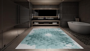 Accent Hand-Knotted Wool Persian Style Area Rug/<b>Carpet</b> with Abstract Pattern for Home Living Room Door <b>Outdoor</b> or Bedroom - Product Image 2