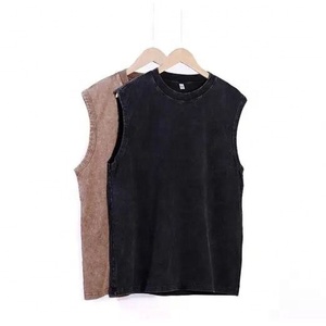LEVI INDUSTRY Camiseta sin Mangas para Hombre, de Alta Calidad, Ecológica, Transpirable, Lavado Ácido, Secado Rápido, Fibra de Bambú y Algodón, Color Sólido, Gran Venta - Product Image 3