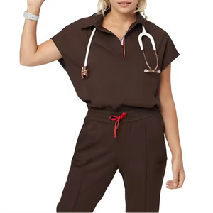 Hôpital lavage vêtements femmes à manches longues médecin travail vêtements opération vêtements uniformes médicaux femmes uniforme respirant - Product Image 1