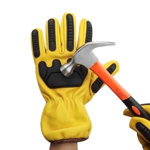 Guantes de Trabajo de Seguridad Mecánica Resistentes a Impactos, Antideslizantes, para Construcción Pesada, Campos Petroleros, de TPR - Product Image 4