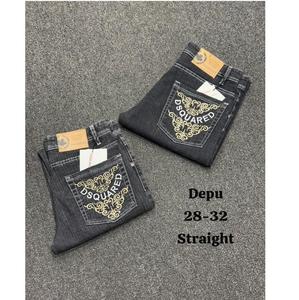 Pantalones vaqueros rectos clásicos para hombres y mujeres, cómodos pantalones vaqueros de corte regular, informales, para uso diario, pantalones de algodón duraderos para todas las estaciones - Product Image 5