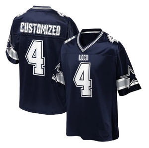 Personnalisé 202 5 Nouveau Maillot de Football Américain Impression Numérique Maillot de Football en Maille Noire Haut Maillot Respirant - Product Image 4