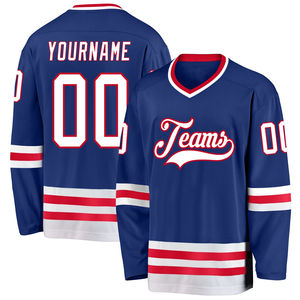 Último Diseño de Jersey de Hockey Personalizado, Jersey de Hockey sobre Hielo Sublimado de Alta Calidad para Hombre, Transpirable, de Secado Rápido, Lavado - Product Image 1