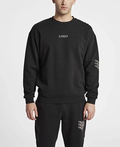 Conjunto de sudadera y pantalones de chándal de cuello redondo personalizado Unisex para entrenamiento deportivo y ropa de jogging, chándal, trajes de chándal - Product Image 5