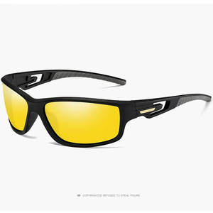 Lunettes de soleil de sport avec vision nocturne, monture en PC tendance, protection UV, verres rouges pour le cyclisme - Product Image 5