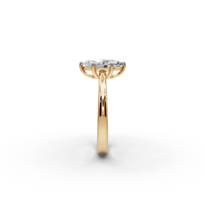 Anillo de Diamante Cultivado en Laboratorio con Corte Marquesa de 1 Quilate en Oro de 18K/14K, Joyería de Compromiso para Mujer, Elegante y Lujosa - Product Image 3