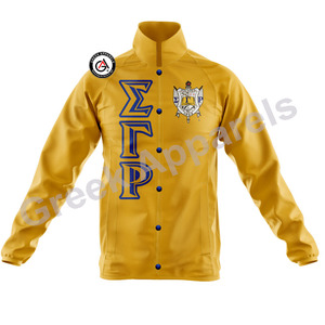 Sigma แจ็กเก็ตแบบปักลายแกมม่า Rho sorors เสื้อโค้ชสำหรับผู้หญิงเสื้อแจ็กเก็ตสายแบบกำหนดสไตล์ได้ตามที่ต้องการ - Product Image 5