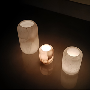 Venta al por mayor diseño personalizado Onyx vela tarro envío rápido decoración del hogar fábrica India Venta caliente oferta especial festiva para Navidad - Product Image 5