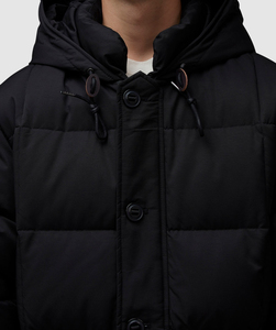 Veste matelassée à capuche pour homme en gros 2026, fermeture éclair sur le devant, logo, imperméable, respirante, hiver, extérieur, extrêmement chaude, faible MOQ - Product Image 4