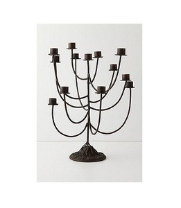 Candelabro de diseño de cristal para decoración del hogar, soporte de vela brillante para interior y exterior, votivo - Product Image 1