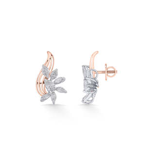 Pendientes de Diamantes Golden Blossom para Mujer - Product Image 5