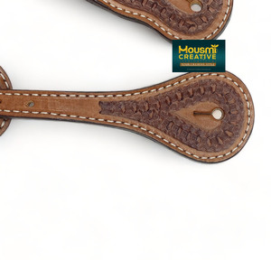 เดือยสายรัดอุปกรณ์ม้าแบบสวมสบายมีหลายดีไซน์อุปกรณ์ขี่ม้าหนังสลักสำหรับขี่ม้า - Product Image 3