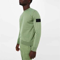 Pull d'hiver pour homme sur mesure, col rond, coupe classique, 100% coton molletonné, écologique, respirant, durable