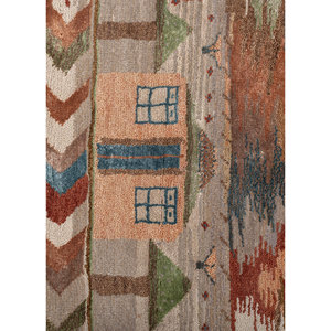 Freedom Manchaha Hand Knotted Wool Bamboo Silk Rug Modern Abstract Design for Home Car Handmade <b>Washable</b> for Teens-Les-8403 - Product Image 3