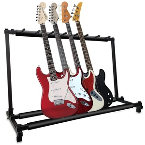 Support de sol pour 5 guitares, 7 emplacements réglables, pour guitares Flying V - Product Image 2