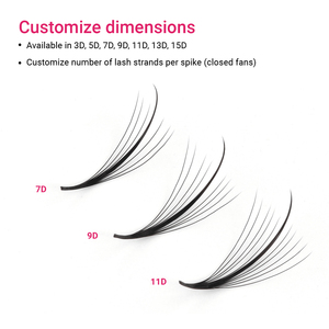 CharmLash PBT Fiber 3D-15D Extensiones de Pestañas Naturales con Efecto Wispy 6-25mm Pestañas de Visón al por Mayor Logotipo Personalizado BC - Product Image 5