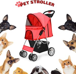 TH-PSP-325 Sturdy steel frame Fabric Design Durable <b>Pet</b> <b>Stroller</b> Comfort Medium Cat <b>stroller</b> - Product Image 2