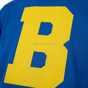 Maillot de football américain personnalisé avec logo dégradé, grande taille, marron et or, en maille respirante, anti-humidité et antibactérien, vente en gros - Product Image 6