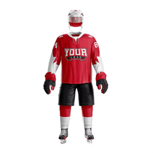 Uniformes de hockey sobre hielo directos de fábrica Servicio OEM Logotipo personalizado Tela duradera Equipo Deportes Jersey y pantalones - Product Image 1