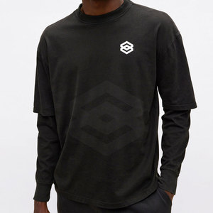 Camiseta de doble capa para hombre de último diseño de alta calidad a la venta 2025 camisetas casuales de estilo clásico a la venta en línea - Product Image 1