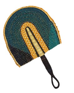 Éventail manuel en bambou et jonc de mer tressé à la main, artisanat populaire, cadeau décoratif pour mariage et usage domestique - Product Image 1