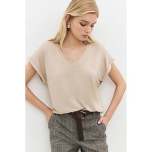 T-shirt décontracté pour femme, coupe ajustée et ample, 100% coton, motif 3D, haut pour l'été, tailles XS à 5XL - Product Image 2