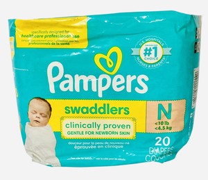 Pañales Pampers Swaddlers para recién nacidos N (hasta 10 libras) Paquete de 20 unidades-Nuevo - Product Image 4