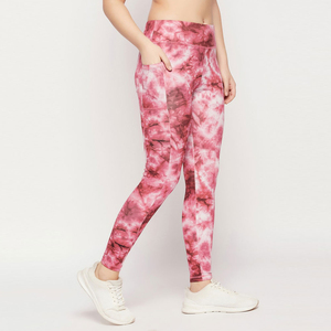 Nouveau élégant écologique Sublimation femmes Leggings couleur de base Top Design vêtements de sport Sublimation femmes Leggings - Product Image 2