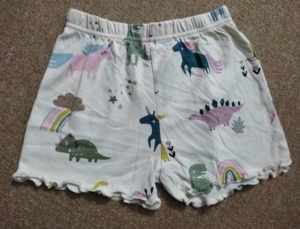 <b>Knitted</b> Kids Clothing AOP Printed Girls Shorts With Wholesale Price - Product Image 3