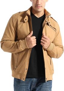 Nouveautés Vestes pour hommes en coton décontractées d'hiver en toile avec fermeture éclair intégrale de qualité supérieure 100% coton Vestes pour hommes - Product Image 5