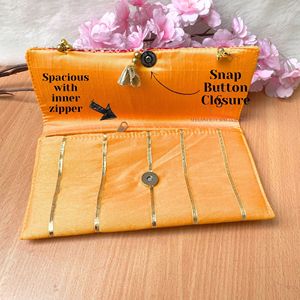 Sacs à main de créateur faits à la main pochettes brodées ethniques avec fermeture à glissière intérieure et fermeture à bouton sacs à main multicolores pour femmes faveurs - Product Image 6