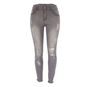 Women's <b>Denim</b> Baggy Jeans Pant Factory-Made New Style Casual Wear Mid Patches Cheap Price <b>Trousers</b> for Ladies - Product Image 3