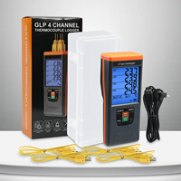 Thermomètre à thermocouple de type K à 4 canaux avec enregistrement des données à 48,000 points, exportation CSV et alarmes, impression IR flexible (OEM en option)
